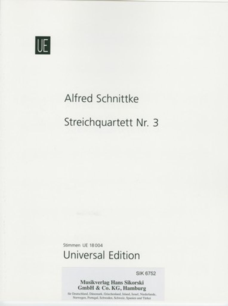 Streichquartett Nr.3 Stimmen