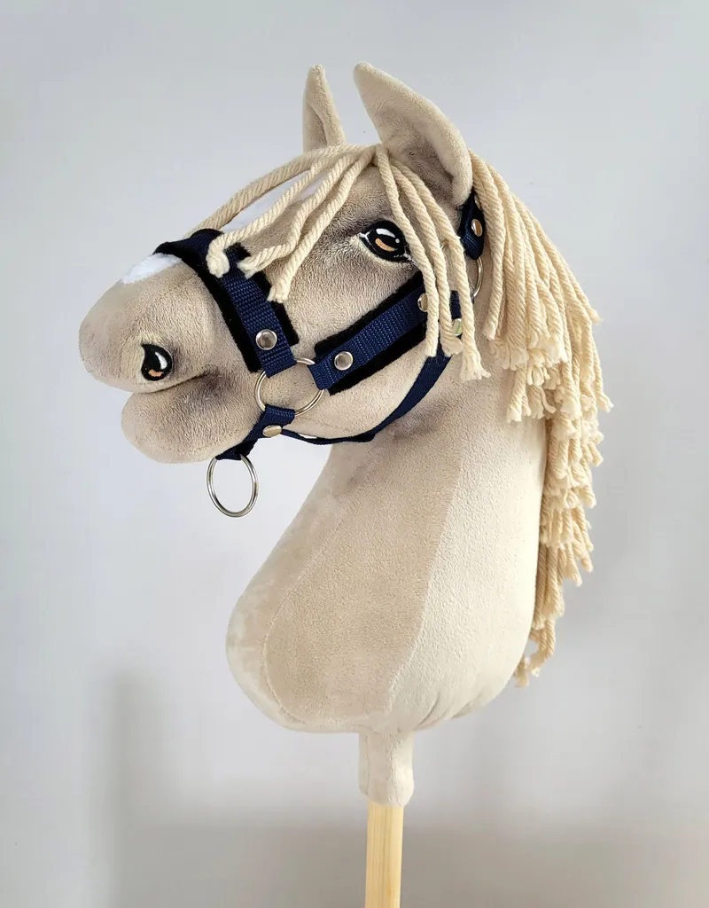 Hobby Horse Bleu Magique Herrington avec Crinière Noire Haut de Gamme