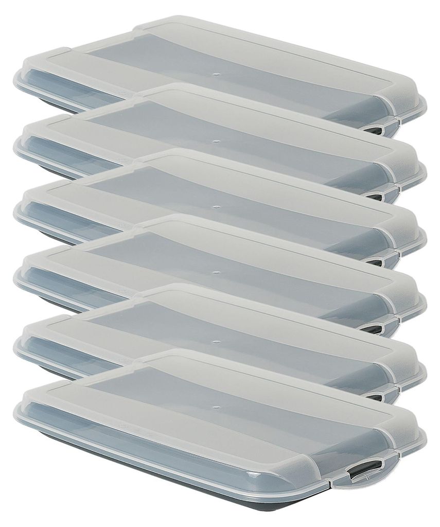 Novaliv 6er-Set Anthrazit Premium Aufschnittbox mit Produktbild 