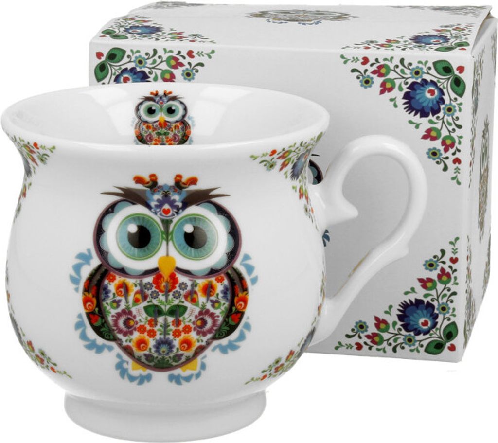 DUO ETNO Becher 500 ml ETNO OWL New Bone China Porzellan