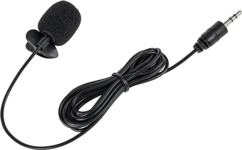 Rebel MIK0039 Mikrofon s klipem + kabel Jack 3,5mm 2m Obrázek produktu 