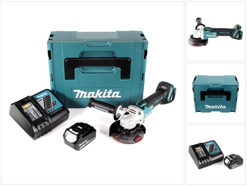 Makita DGA 504 RF1J Akku Winkelschleifer 18V 125mm Produktbild 
