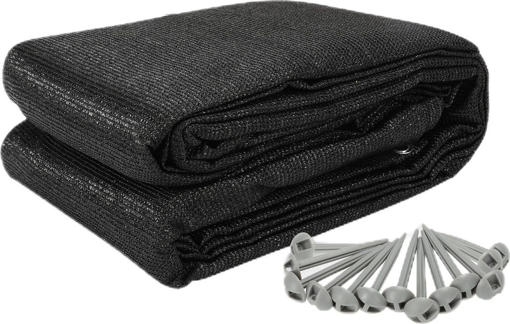 Aopunly Vorzeltteppich viele Größen,Rasenschutz,Zeltteppich Schwarz,250*300CM