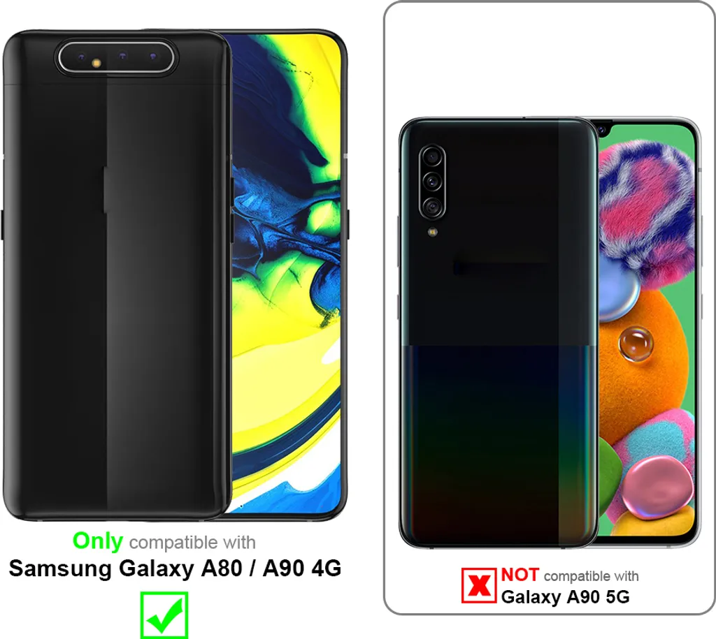 Cadorabo Catena Cellulare per Samsung Galaxy A80/A90 4G Lilla | Cordoncino - 2
