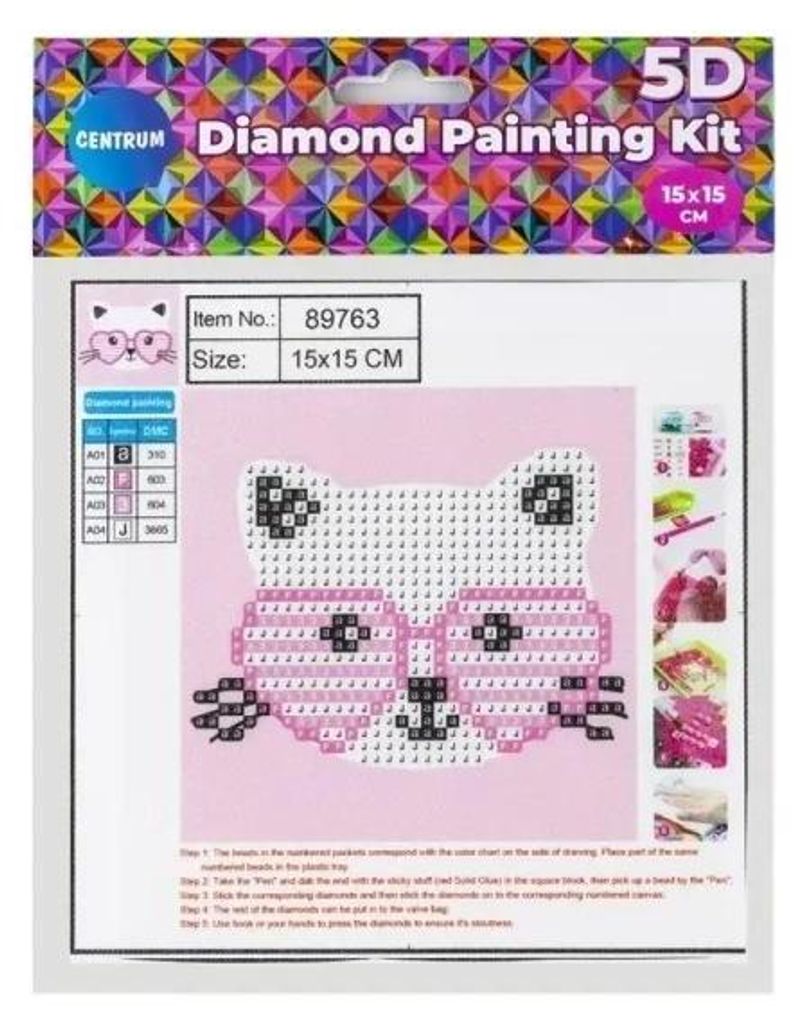 5D-Diamant-Mosaik – Katze 15x15 89763 – Panta Plast