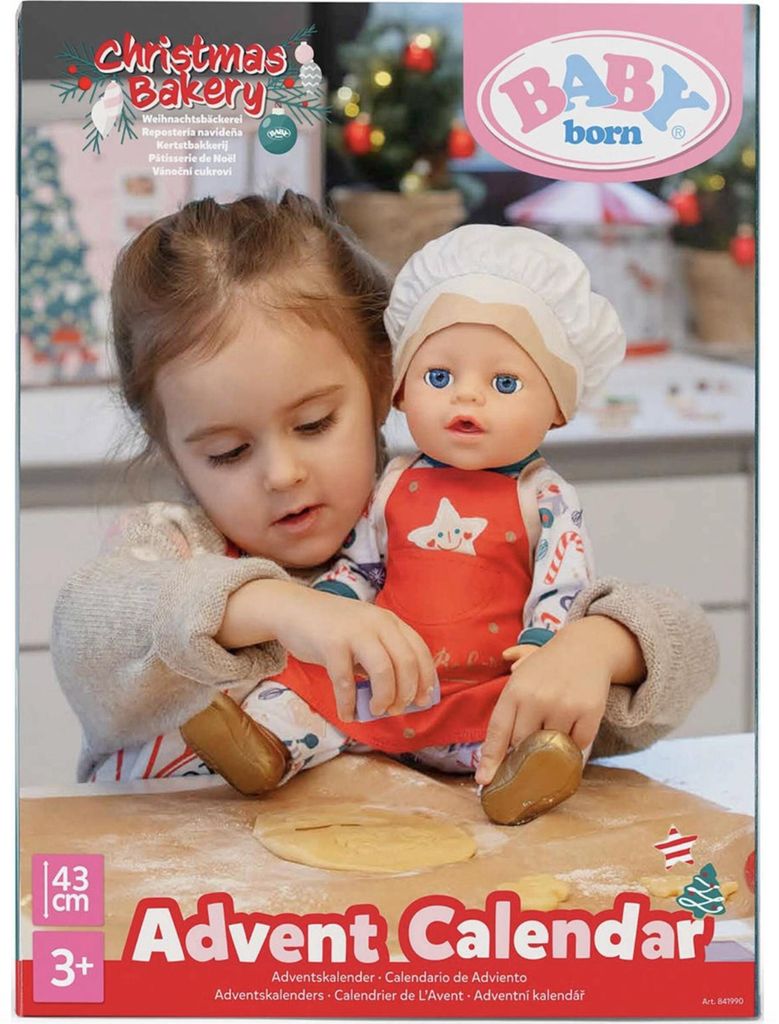 BABY born Adventskalender, 43 cm, accessoireset voor Productafbeelding 