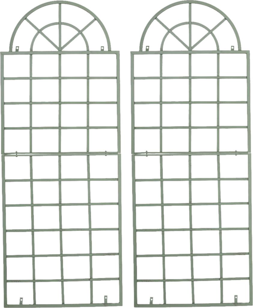 2er Set Rankgitter HLO-CP4 antik-grün