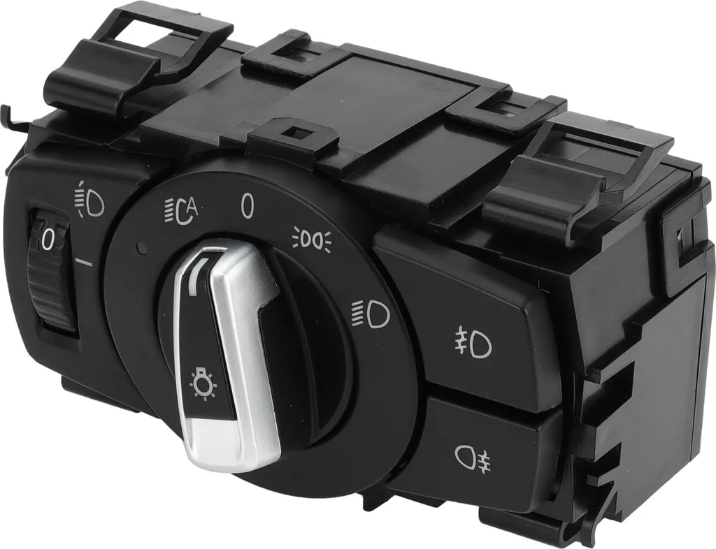 Interrupteur de Phare BMW Série 1 E82 - Commande de Feux 61319169406 Noir - 2