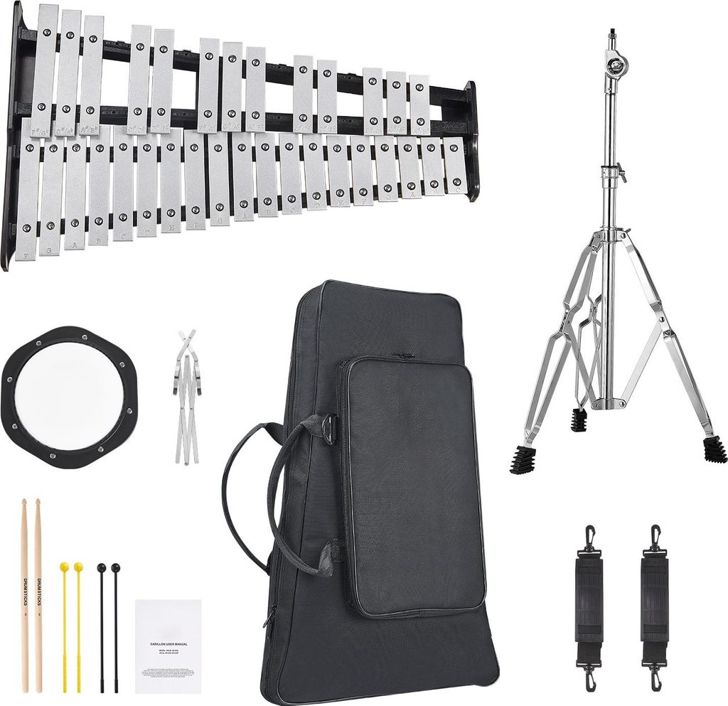 SucceBuy xilofono glockenspiel con 32 note, mazzuoli, Immagine del prodotto 