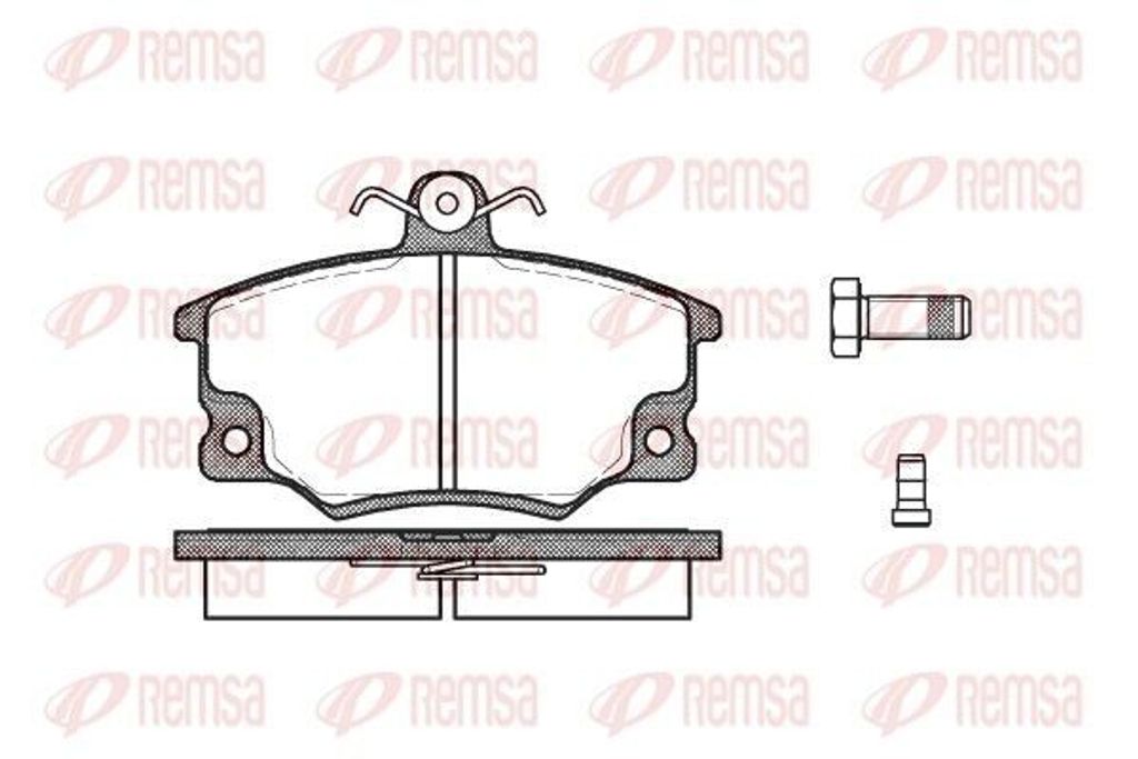 REMSA Bremsbeläge Satz Vorne Bremsklötze für FIAT Seicento / 600 Schrägheck (187) 0146.14
