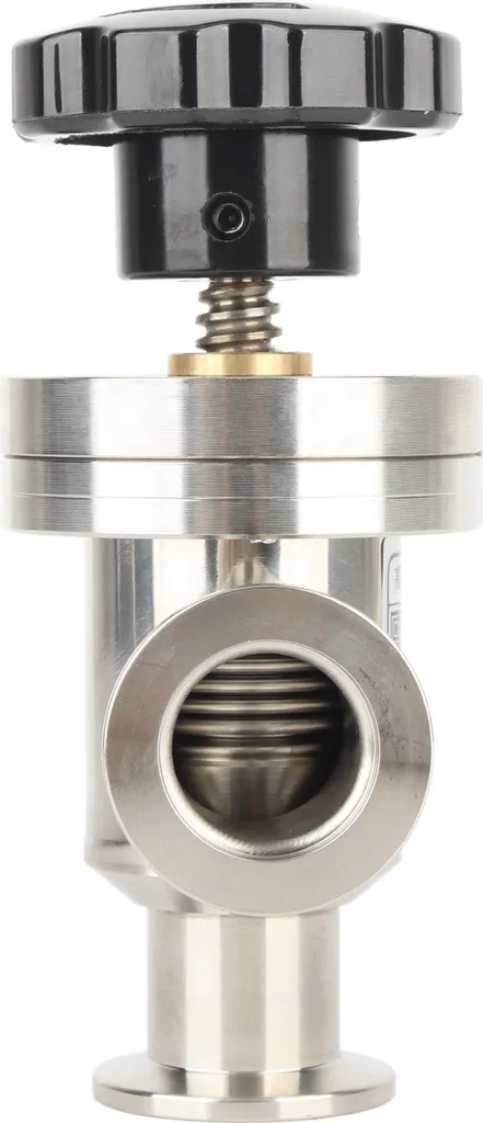 Robinet KF25 à angle droit inox 304 pour montage sur système vide