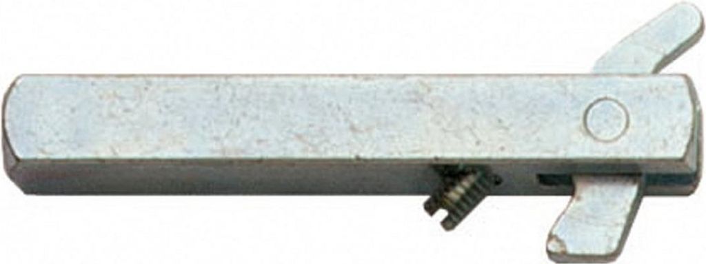 Hakenwechselstift 8mm Vierkantstift Wechselgarniturstift Patentwechselstift verzinkt 36-42mm