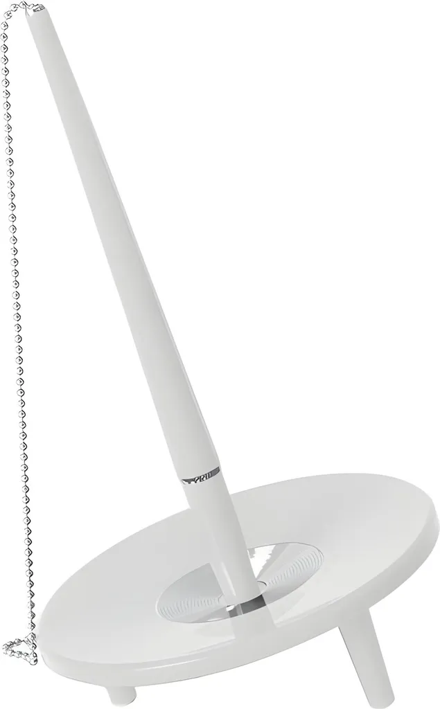 Stylo de comptoir EPOCA blanc sur socle fixe avec chaînette de sécurité 45cm