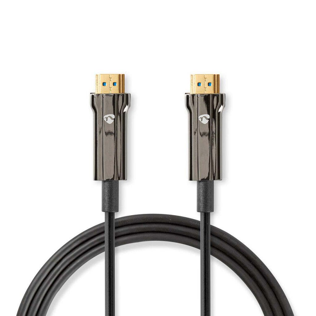 Nedis Hochgeschwindigkeits-HDMI-Kabel mit Ethernet | 48 Gbit/s | 20m | 1 Stück – cvbg3500bk200 – cvbg3500bk200