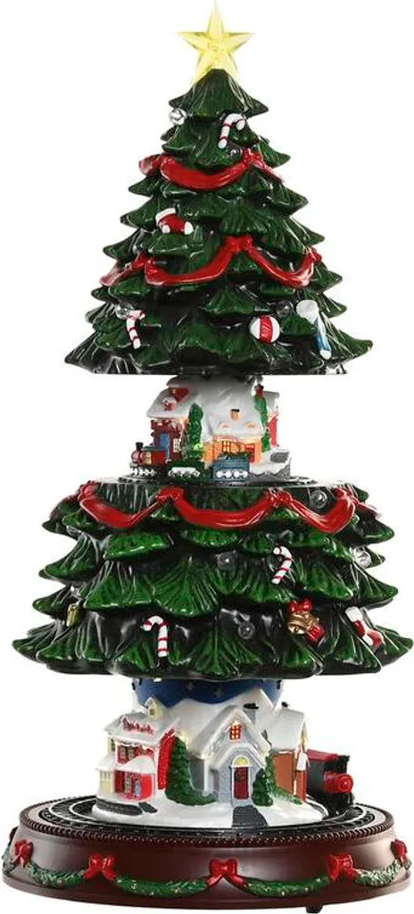 Sapin de Noël Artificiel Musical Coloré Home ESPRIT pour Salon Chic