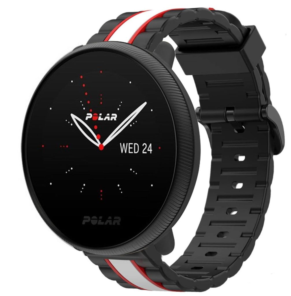 Strap-it Polar Ignite 3 Special Edition Armband (Schwarz/Weiß)