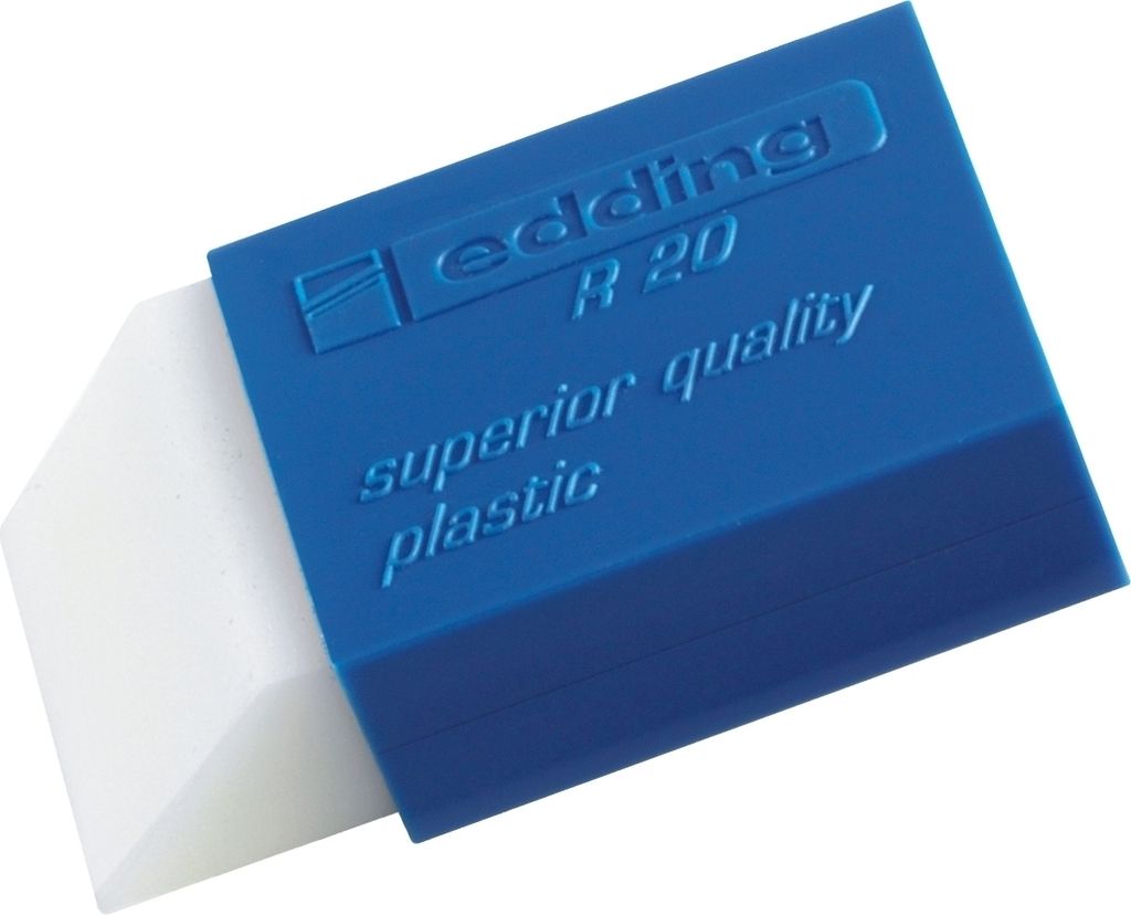 Edding - Gum Edding R20 45x24x10mm Weiß | 1 Stück | 20 Teile