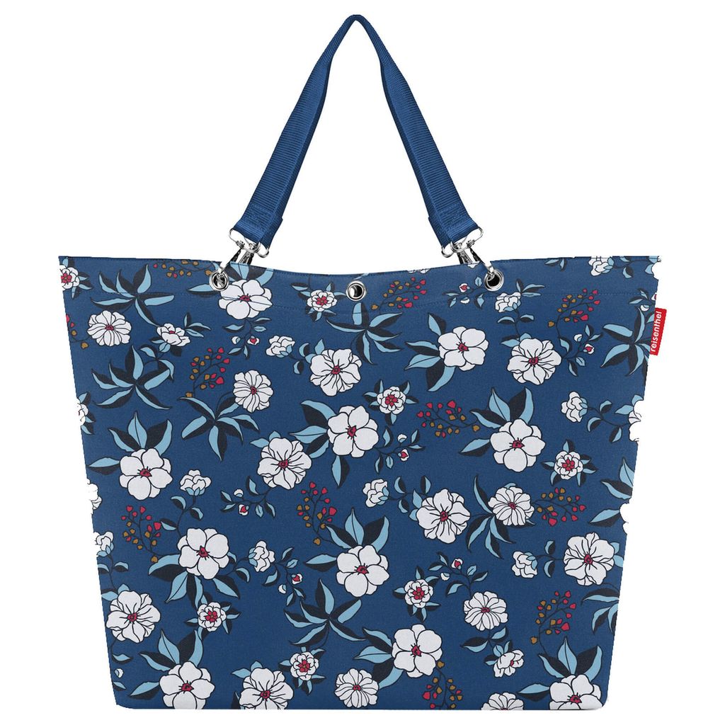 reisenthel shopper XL, Einkaufstasche, Tragetasche, Garden Blue, 35 L, ZU4104