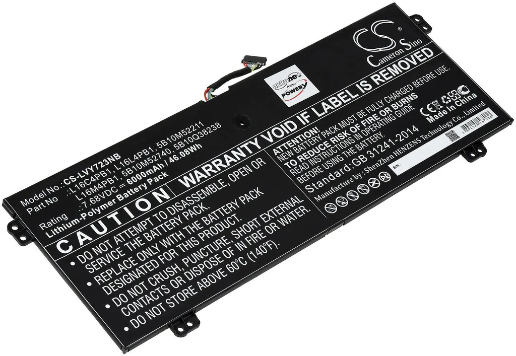 Réparer Autonomie Faible Lenovo Yoga 720-13IKB avec Batterie L16L4PB1 Neuve