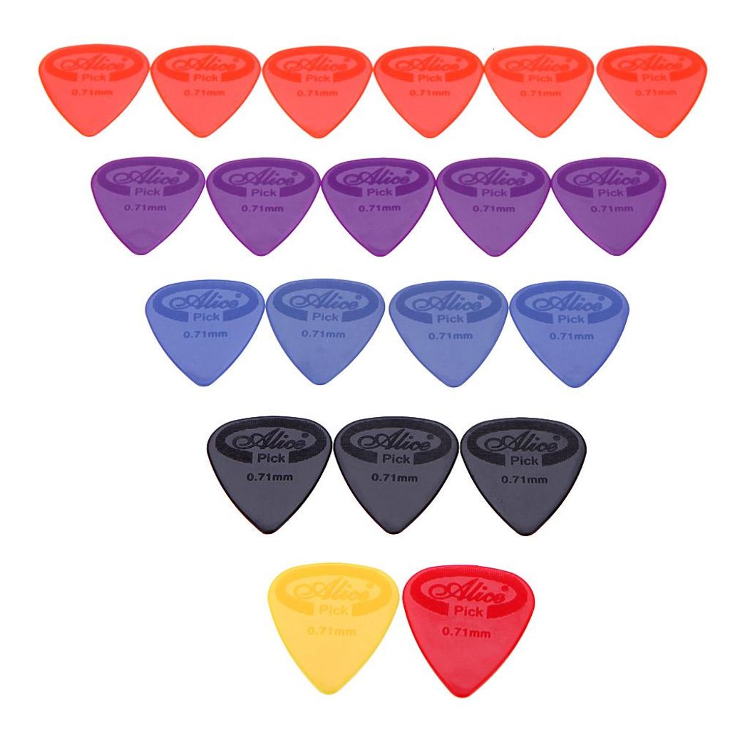 Alice AP-G 20 Stück 0,71 mm Nylon-Gitarrenplektren Produktbild 