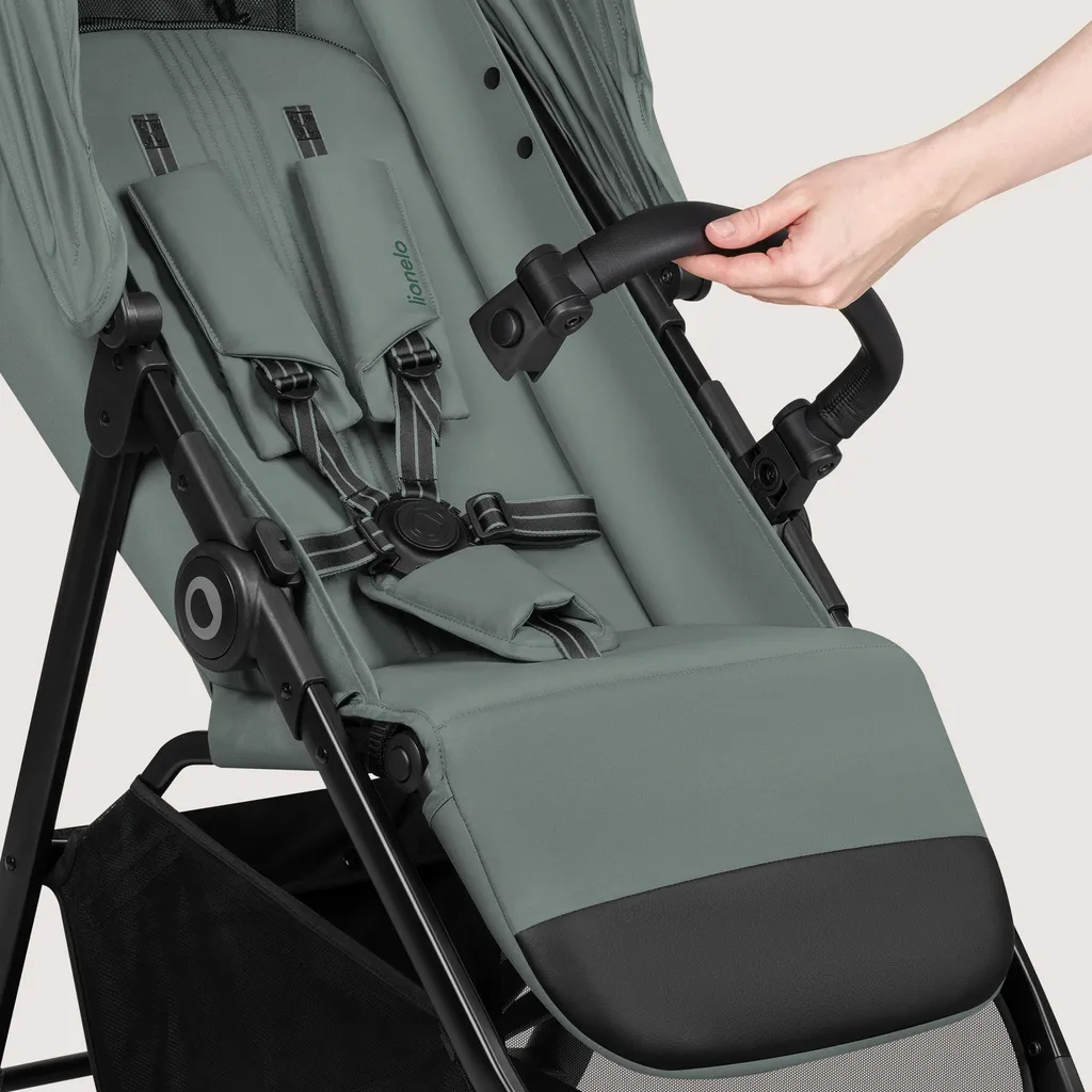Poussette Bébé Confortable Lionelo Emerald : Finies les Siestes Courtes - Vert