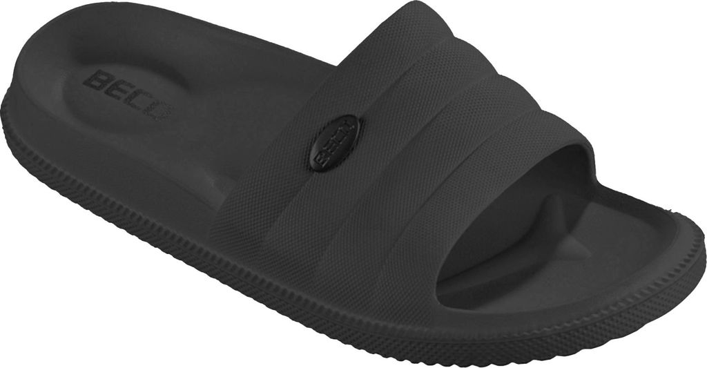 BECO the world of aquasports Badesandalen PASTELL mit ergonomischem Fußbett schwarz 42