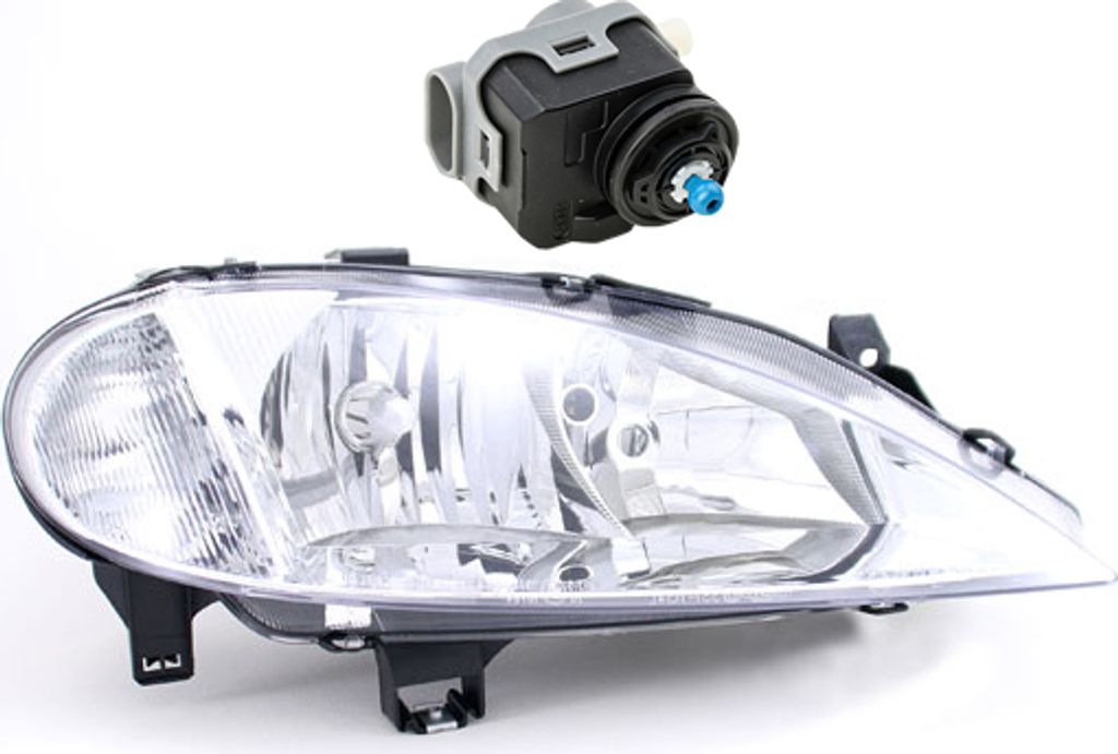 Johns, Scheinwerfer passend für Renault Megane I 03/99-08/03 H7 H1 Rechts m. Stellmotor 7701047180 260103707R 7700840141
