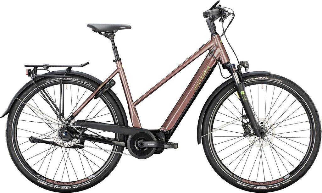 VICTORIA Elektro-Trekkingrad "eTouring 11.7" Mod. 22, Trapez, 28", bornit cop...