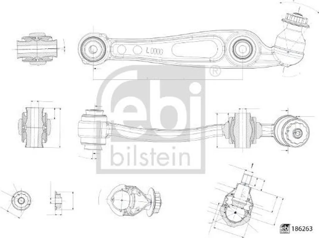Bras de suspension gauche pour corriger vibration Land Rover Discovery V