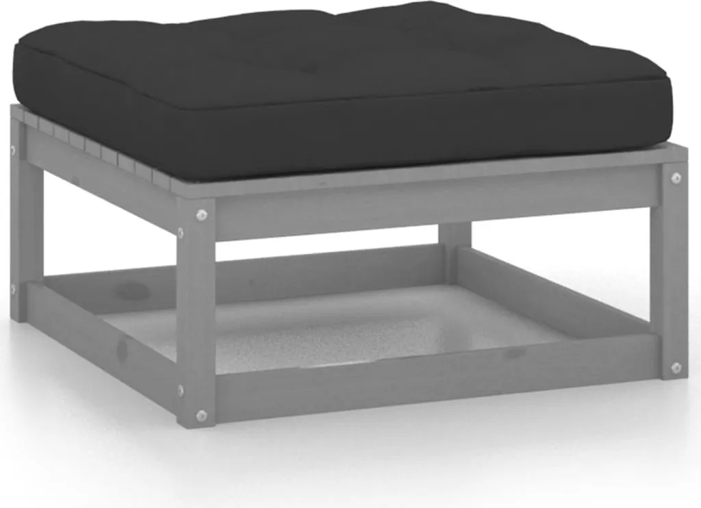 Coppia Sgabelli Esterno Pino Massiccio Design con Cuscini Soft