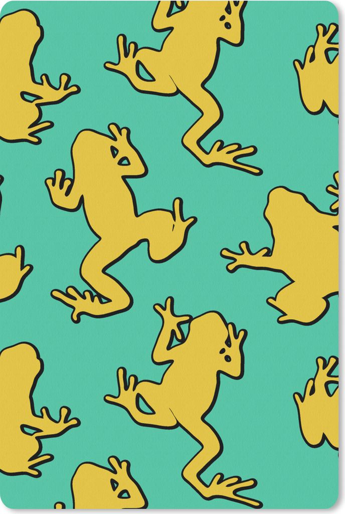 MuchoWow Mauspad Mousepad Muster - Dschungel - Frösche 40x60 cm - Mousepads - Maus Mat - Pad - Mausunterlage - Schreibtisch Accesoire
