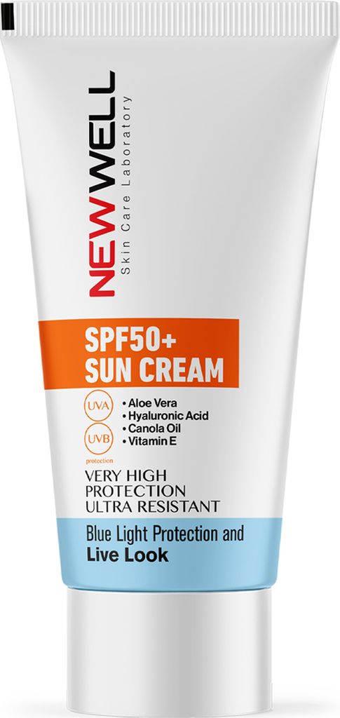 Sonnencreme mit Aloe Vera NewWell SPF50+, 50ml