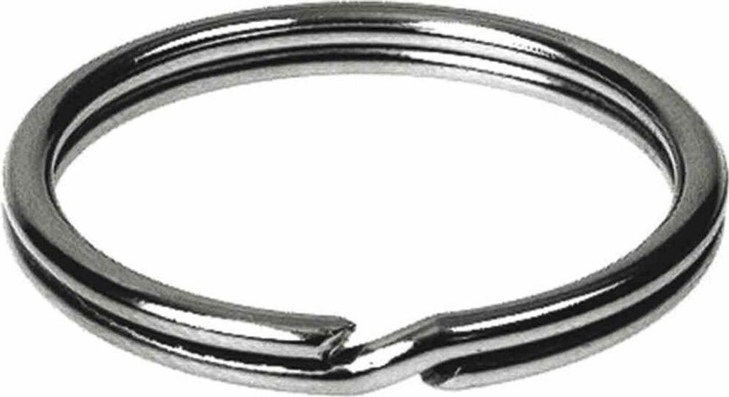 HSI SB Schlüsselringe 30mm Stahl vernickelt, VE: 3