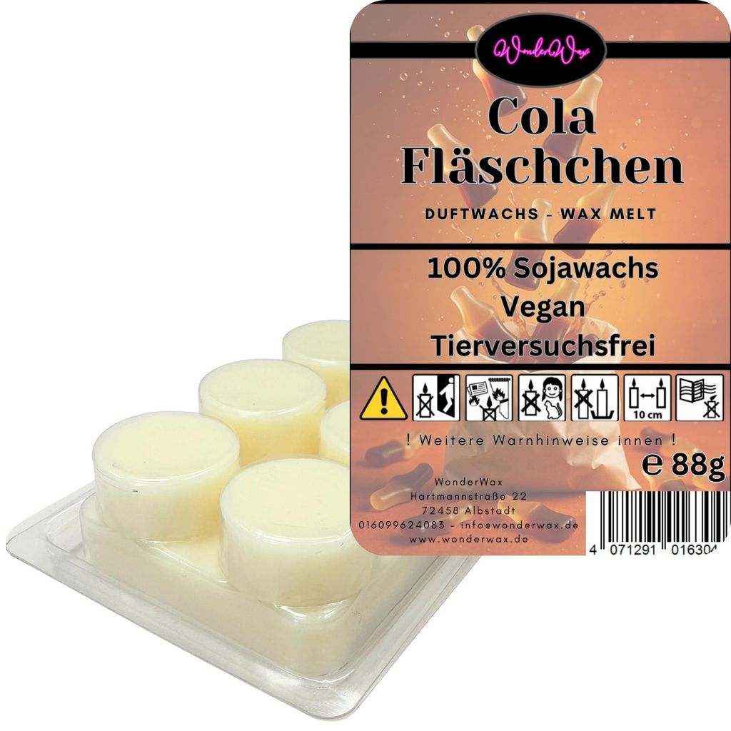 WonderWax Duftwachs Wax Melts für Duftlampe, 6 Kreise Duftmelt Wachsmelt Sojawachs Duftwachs Würfel für Raumdüfte, Wachs Duftöl Winter Indoor ...