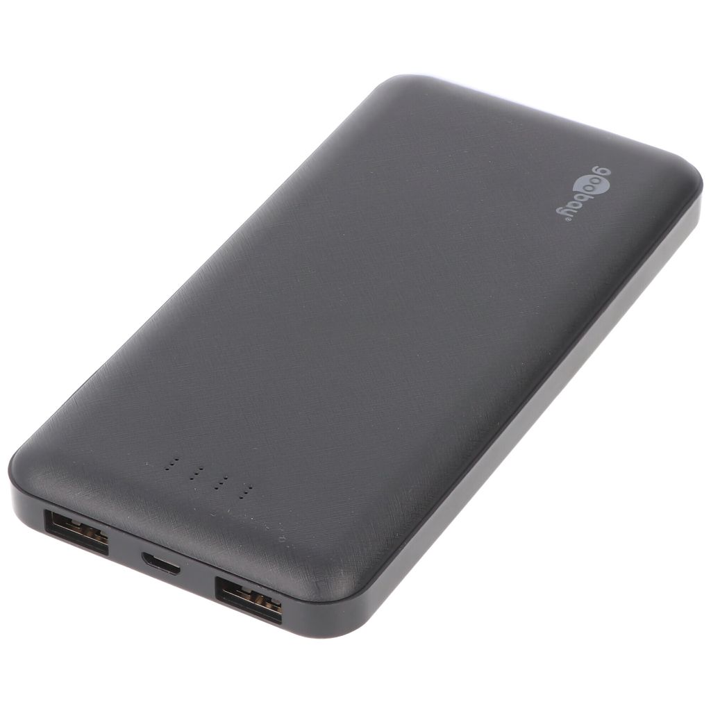 Goobay 40891 Akkuladegerät Lithium Polymer (LiPo) 10000 mAh Schwarz (40891)