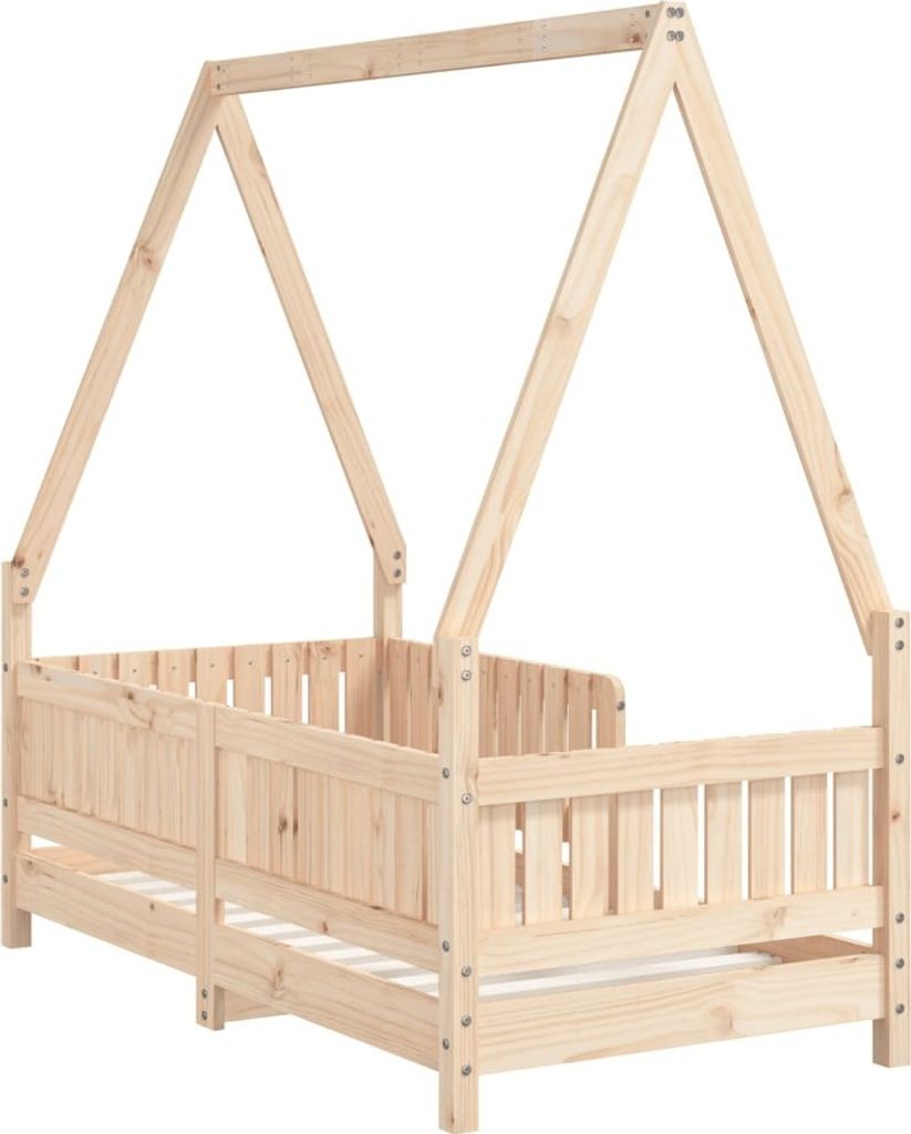 vidaXL Kinderbed, 70x140 cm, massief grenenhout Productafbeelding 