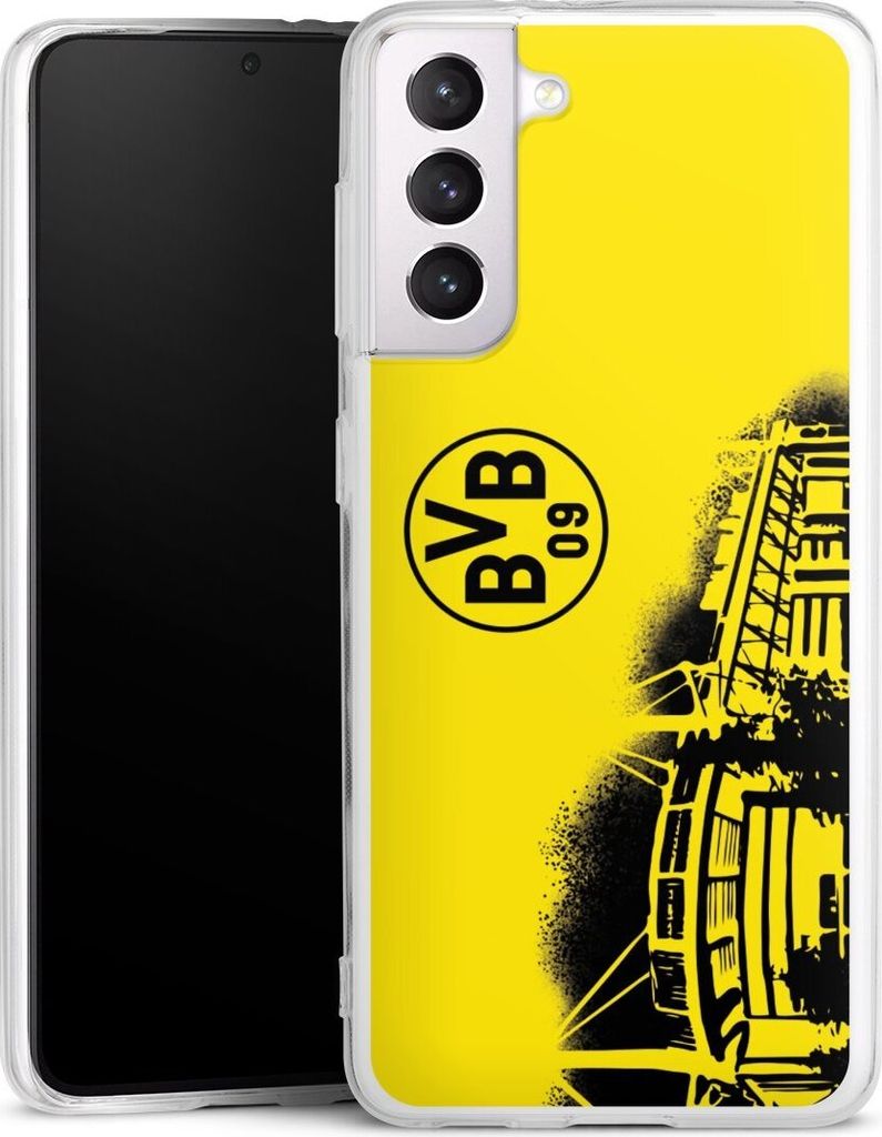 DeinDesign Handyhülle für Samsung Galaxy S21 5G Silikon Hülle Case Smartphone Schutzhülle BVB Borussia Dortmund Stadion
