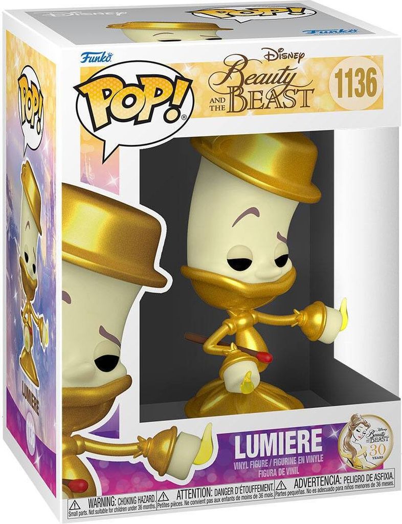 Disney Beauty and the Beast - Lumiere 1136 - Funko Pop! Vinyl Figur