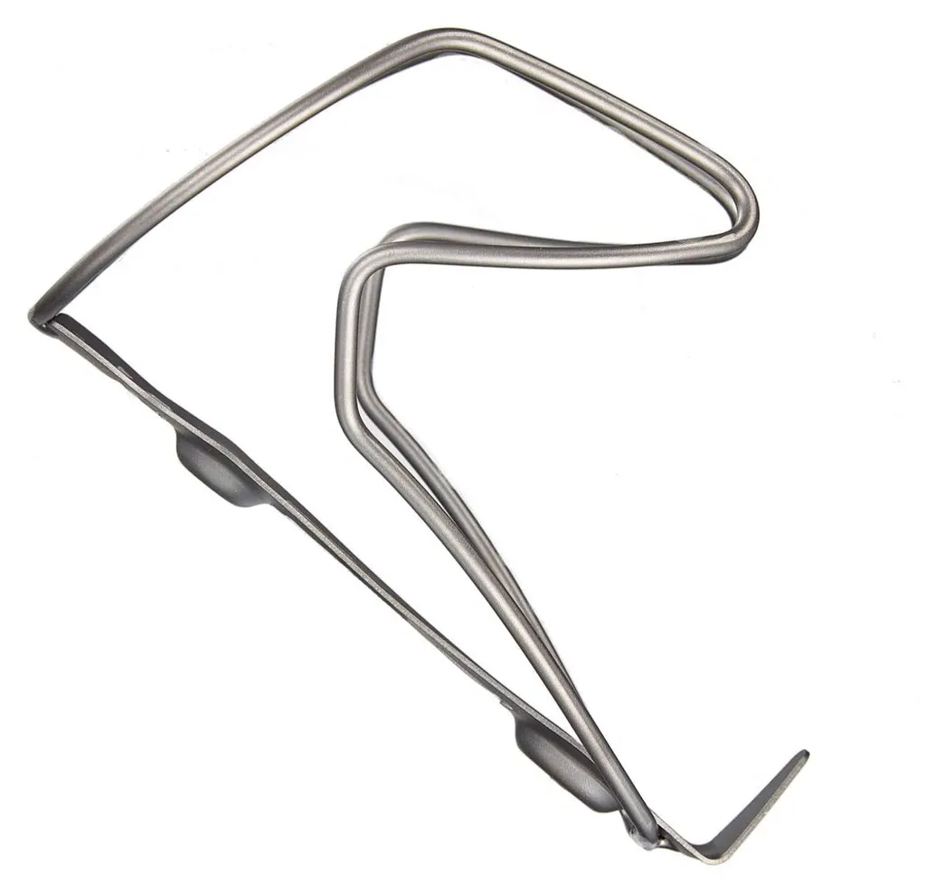 Porte-bidon Supacaz Tifly Raw Argent pour Cyclisme Longue Distance