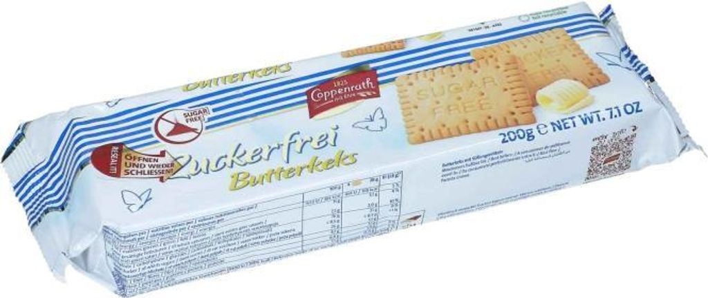 Coppenrath Zuckerfrei Butterkeks 200g Produktbild 