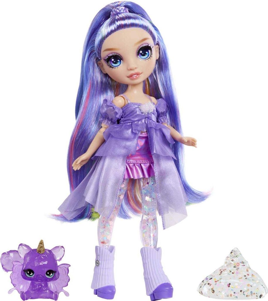 Poupée arc-en-ciel High Fashion avec Slime - Violet Image du produit 
