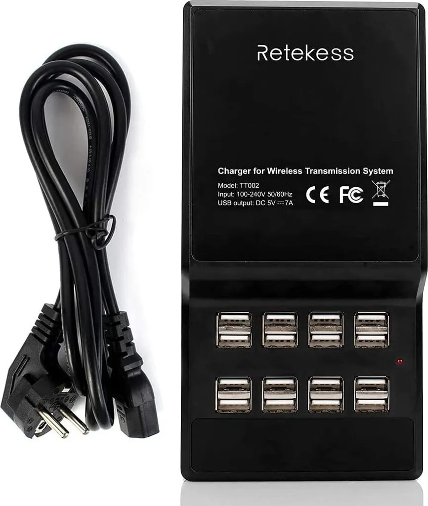 Chargeur USB 16 Ports Retekess TT002 avec Protection contre Surtension