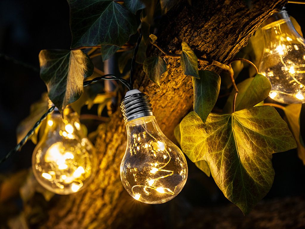 TRACER solární zahradní girlanda 50 LED 10 žárovek Obrázek produktu 