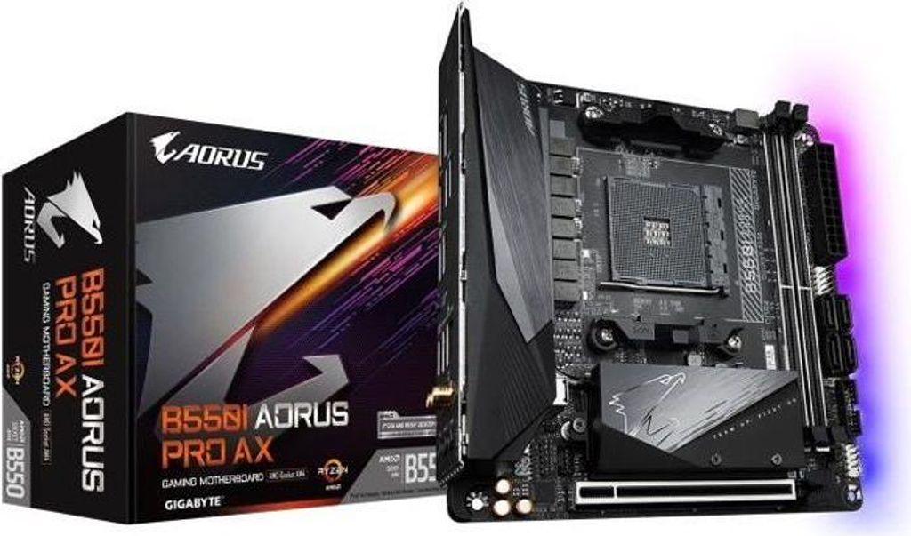 Mainboard Gigabyte B550I AORUS PRO AX, Mini-ITX, AMD B550 Chipsatz