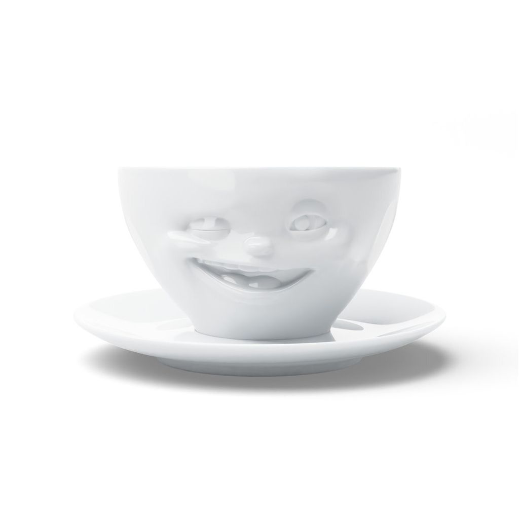FIFTYEIGHT Kaffeetasse 200ml - Zwinkernd weiß Image du produit 