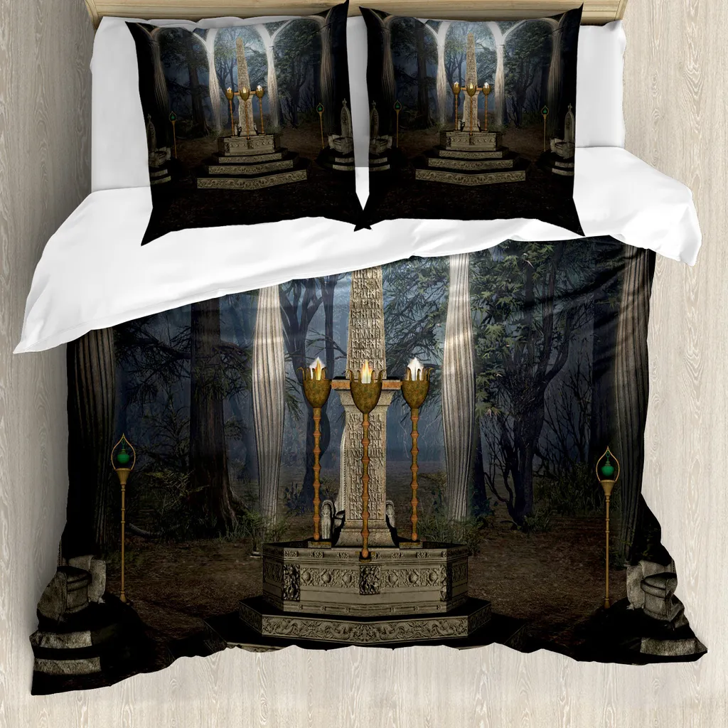 Set Copripiumino Gotico ABAKUHAUS 200x200 Foresta Segreta Antiacaro