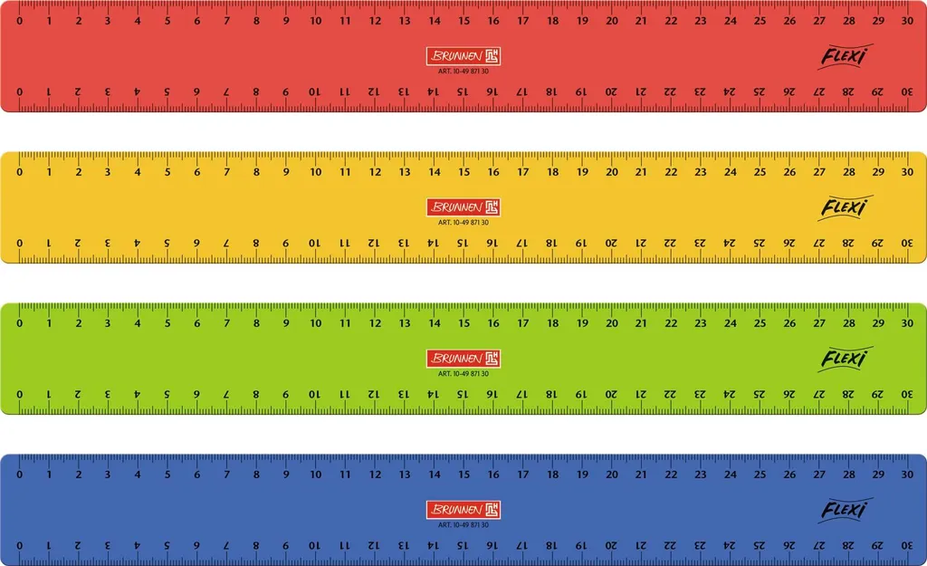 Matériel scolaire règle 30cm souple lot de 10 idéal pour le collège