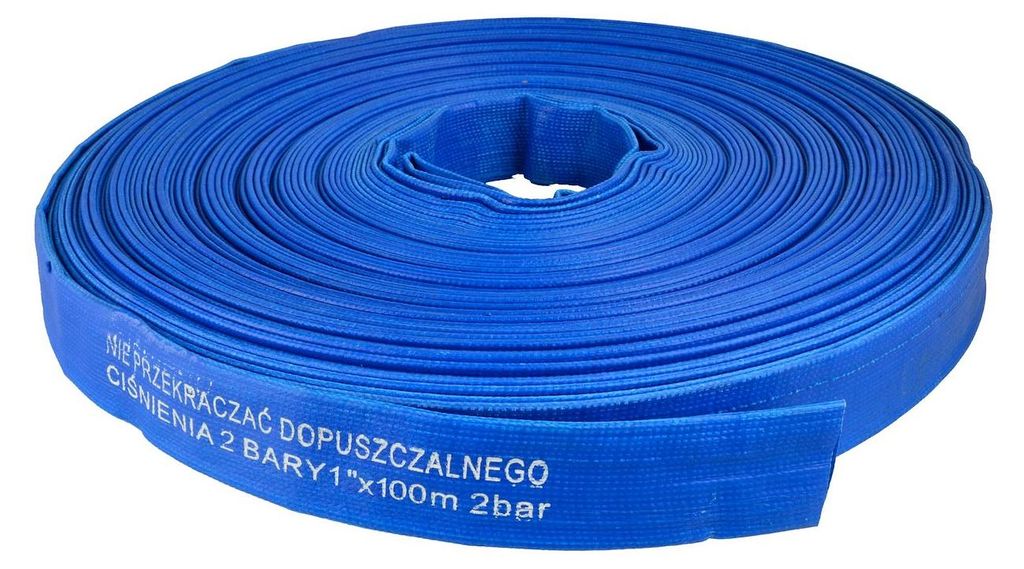 Garronda PVC Flachschlauch 1 Zoll 100 m Druckschlauch 2 bar Produktbild 