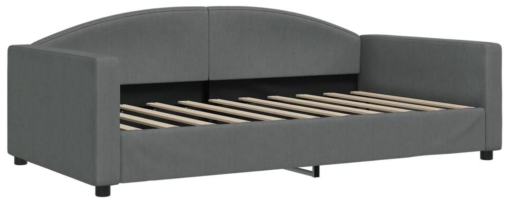 vidaXL Tagesbett Dunkelgrau 100x190 cm Stoff