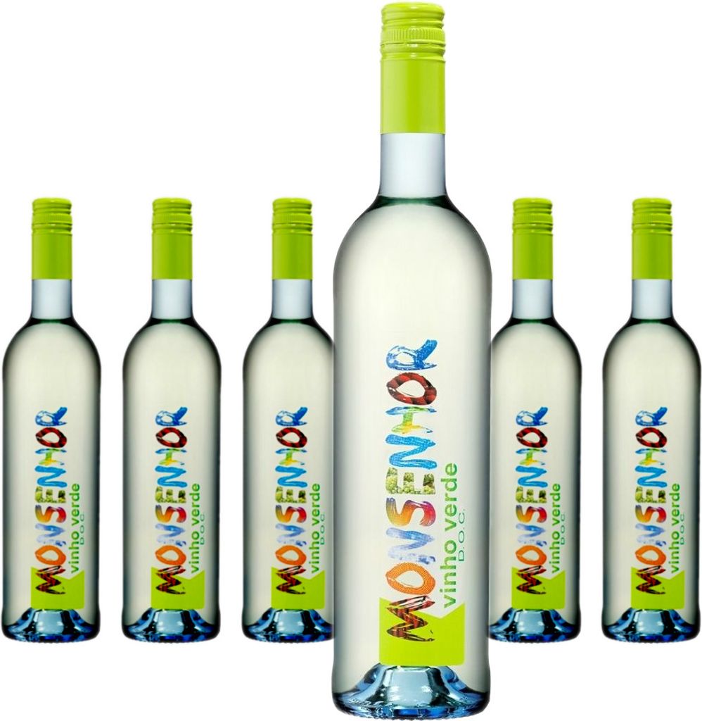 6 x Quinta da Lixa Monsenhor Vinho Verde Branco weiß D.O.C.